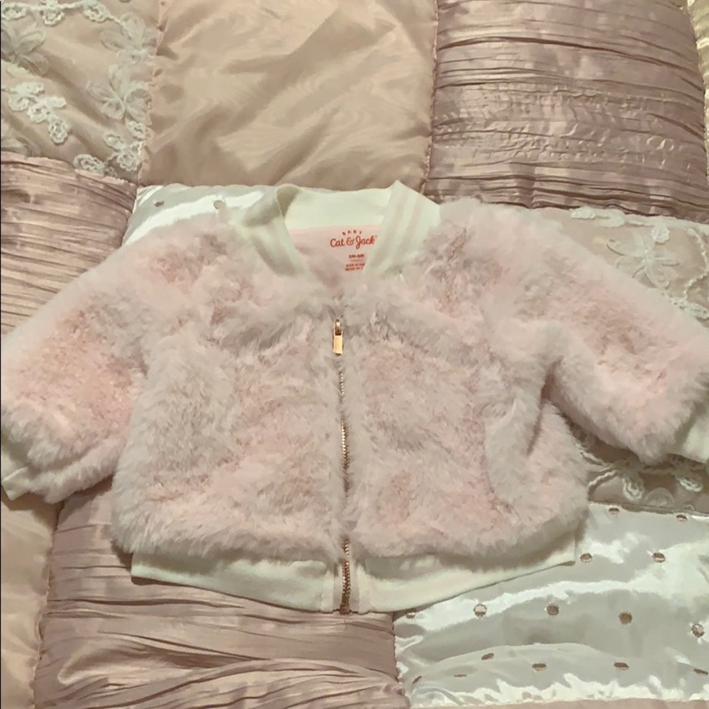 Cat & Jack fur jacket